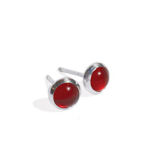 Paprika Design - CCBC Earrings - Carnelian Studs 6mm