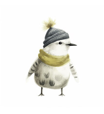 Art Card - Whistler Bird in Scarf