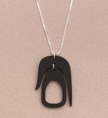 Warren Steven Scott Necklace - Salish Pendant - Black
