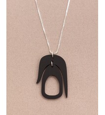 Warren Steven Scott Necklace - Salish Pendant - Black