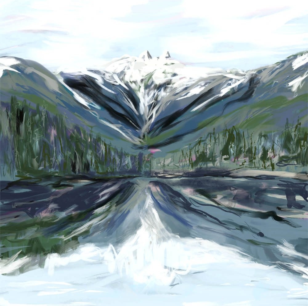 Heather Johnston Art Block - Capilano Lake + The Lions