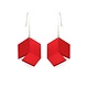 Design + Conquer Earrings - Infinite - Red