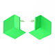 Design + Conquer Earrings - Infinite Studs - Neon Green