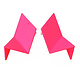 Design + Conquer Earrings - Racer Studs - Neon Pink