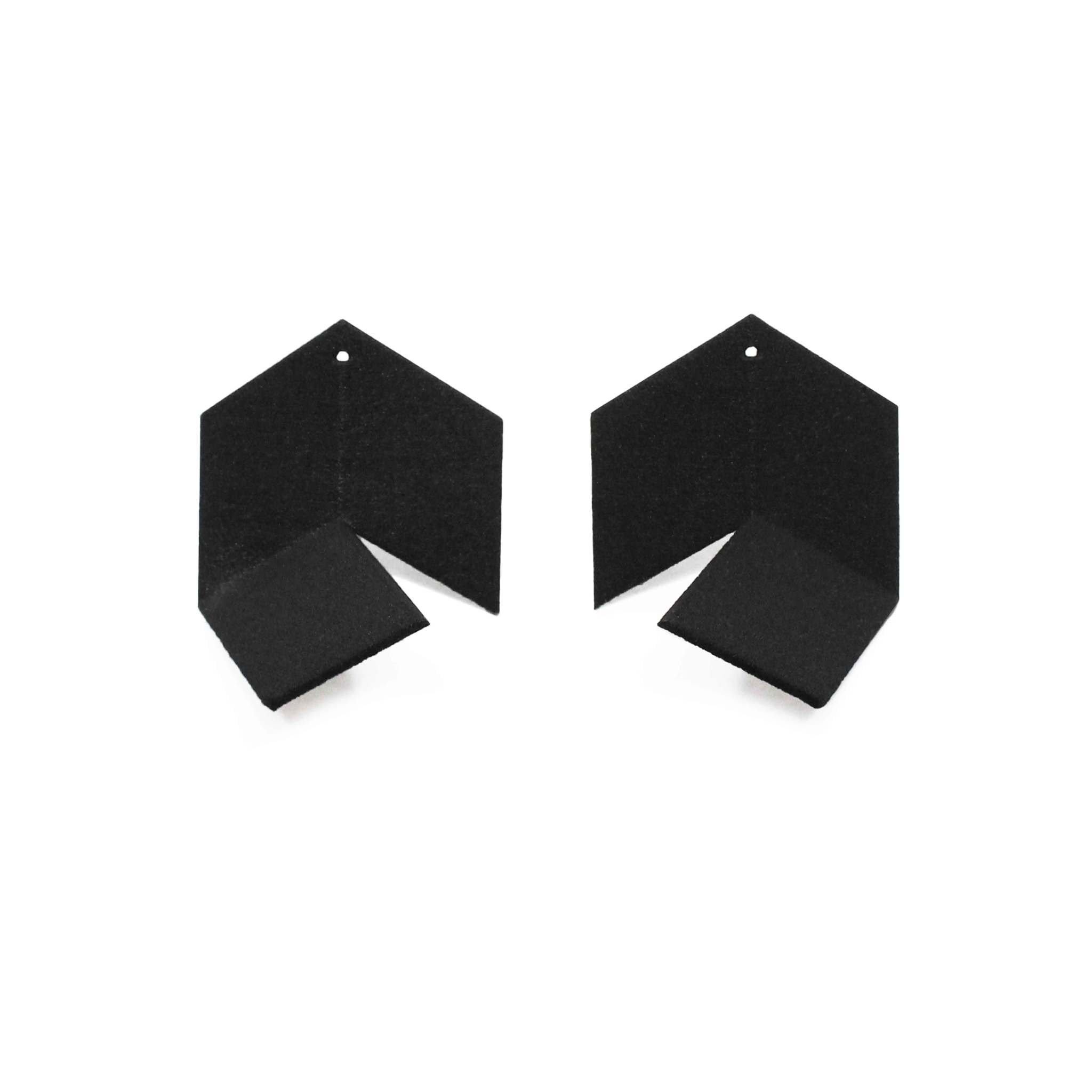 Design + Conquer Earrings - Infinite Studs - Black