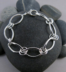 Mikel Grant Jewelry Bracelet - Leaf Sterling Silver