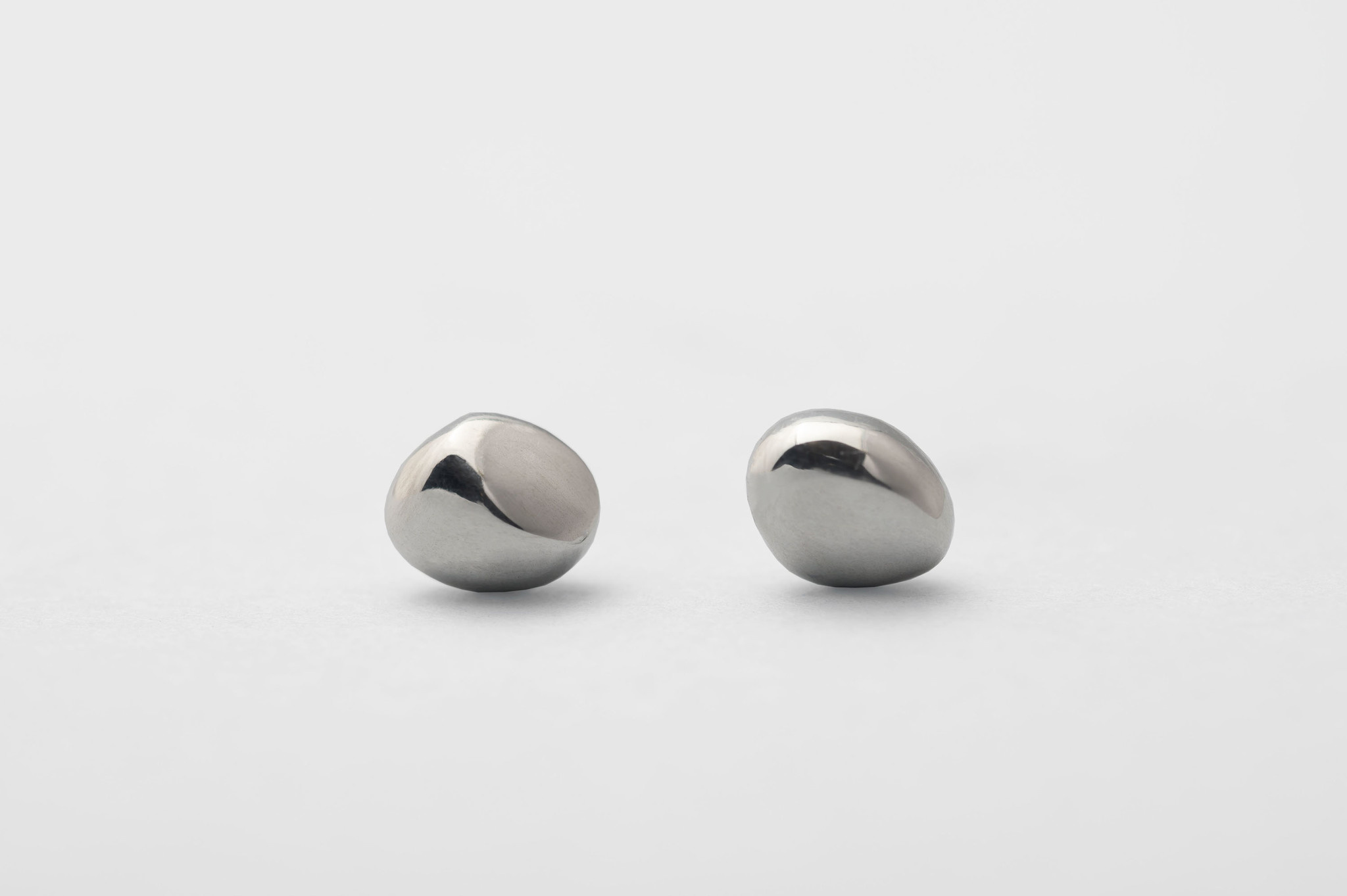 Orii Design Earrings - Pebble Studs Sterling Silver - Large