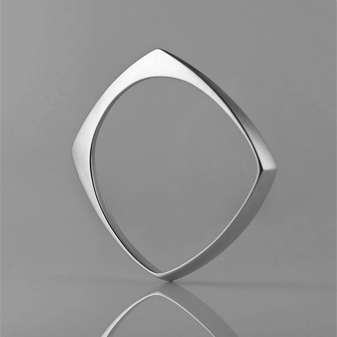 Orii Design Bangle - Vetta Sterling Silver - Medium