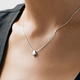 Orii Design Necklace - Pebble Sterling Silver - 17"