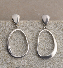 Orii Design Earrings - Geode Sterling Silver