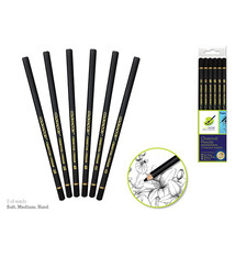 Charcoal Pencils - Pack of 6