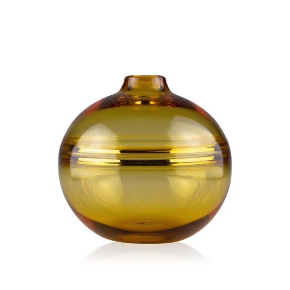 Halo Vase - Large Round - Amber