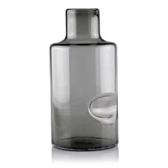 Thumb Divot Carafe - Smoke Grey