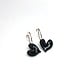 Minori Takagi Earrings - Heart Hoop - Black