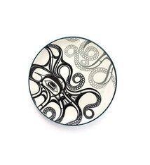 Porcelain Art Plate - Octopus