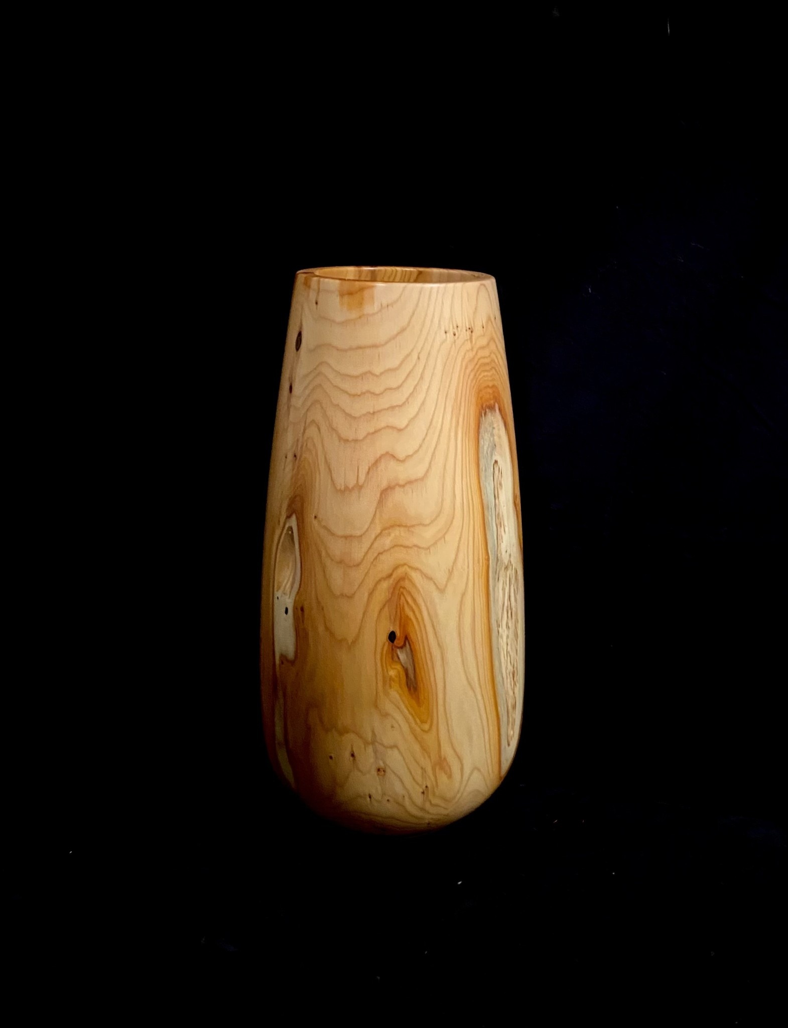 GDK Design - Glen Kappel Vase  - Yew Wood 13.75 x 6.5"