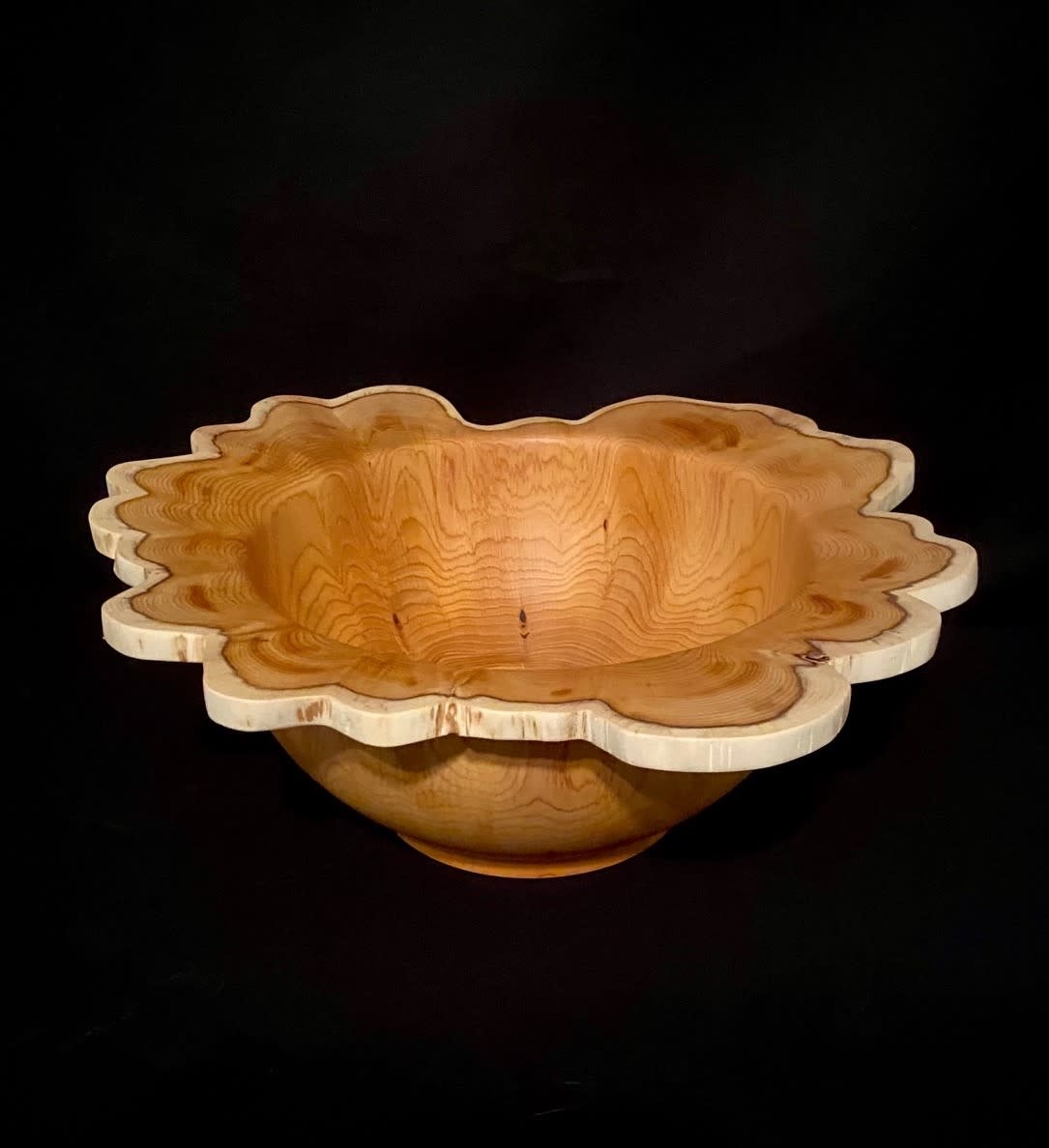 GDK Design - Glen Kappel Bowl - Yew Wood 14.5 x5.25”