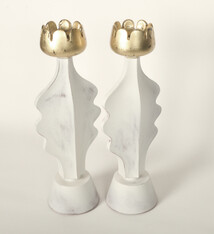 Britchie Candle Stick - Flore - Gold