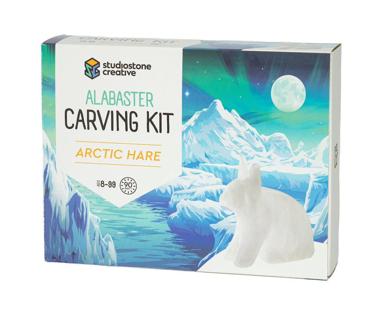 Alabaster Carving Kit - Arctic Hare