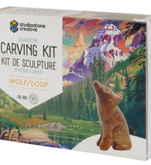 Soapstone Carving Kit - Wolf
