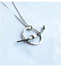 Fire & Grace Silverworks - Marian De Gier - CCBC Necklace - Twig & Bird Pendant