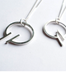 Fire & Grace Silverworks - Marian De Gier - CCBC Necklace - Twig & Loop Pendant