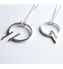 Fire & Grace Silverworks - Marian De Gier - CCBC Necklace - Twig & Loop Pendant