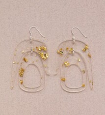 Warren Steven Scott Earrings - Salish Chandelier - Gold Flakes