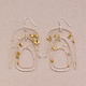 Warren Steven Scott Earrings - Salish Chandelier - Gold Flakes