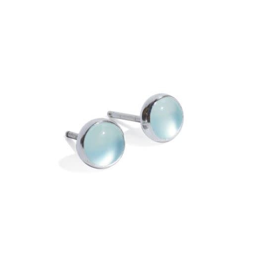 Paprika Design - CCBC Earrings - Aqua Chalcedony Studs - 6mm