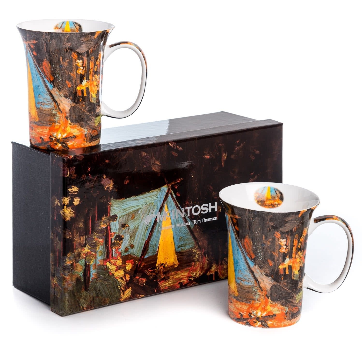 Mug Pair - Tom Thomson Campfire