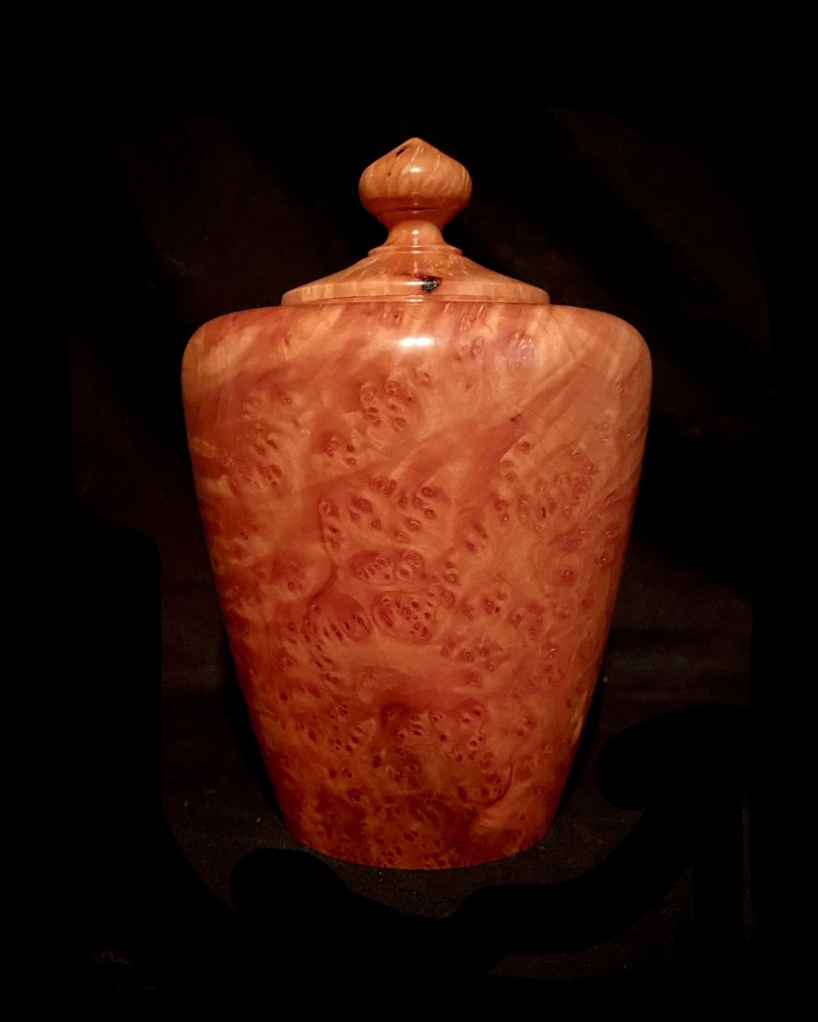 GDK Design - Glen Kappel Lidded Vessel - Arbutus Burl 9.25”