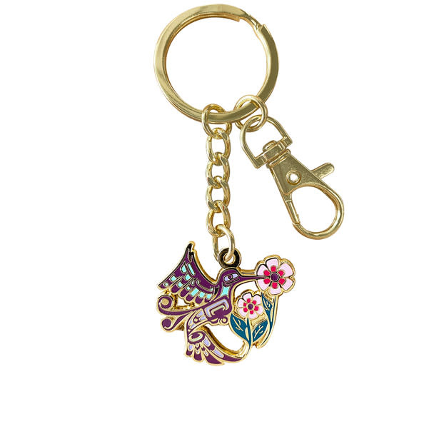 Enamel Keychain - Hummingbird