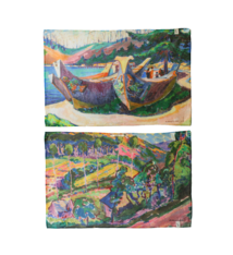 Kitchen Towel - Emily Carr War Canoe & Le Paysage