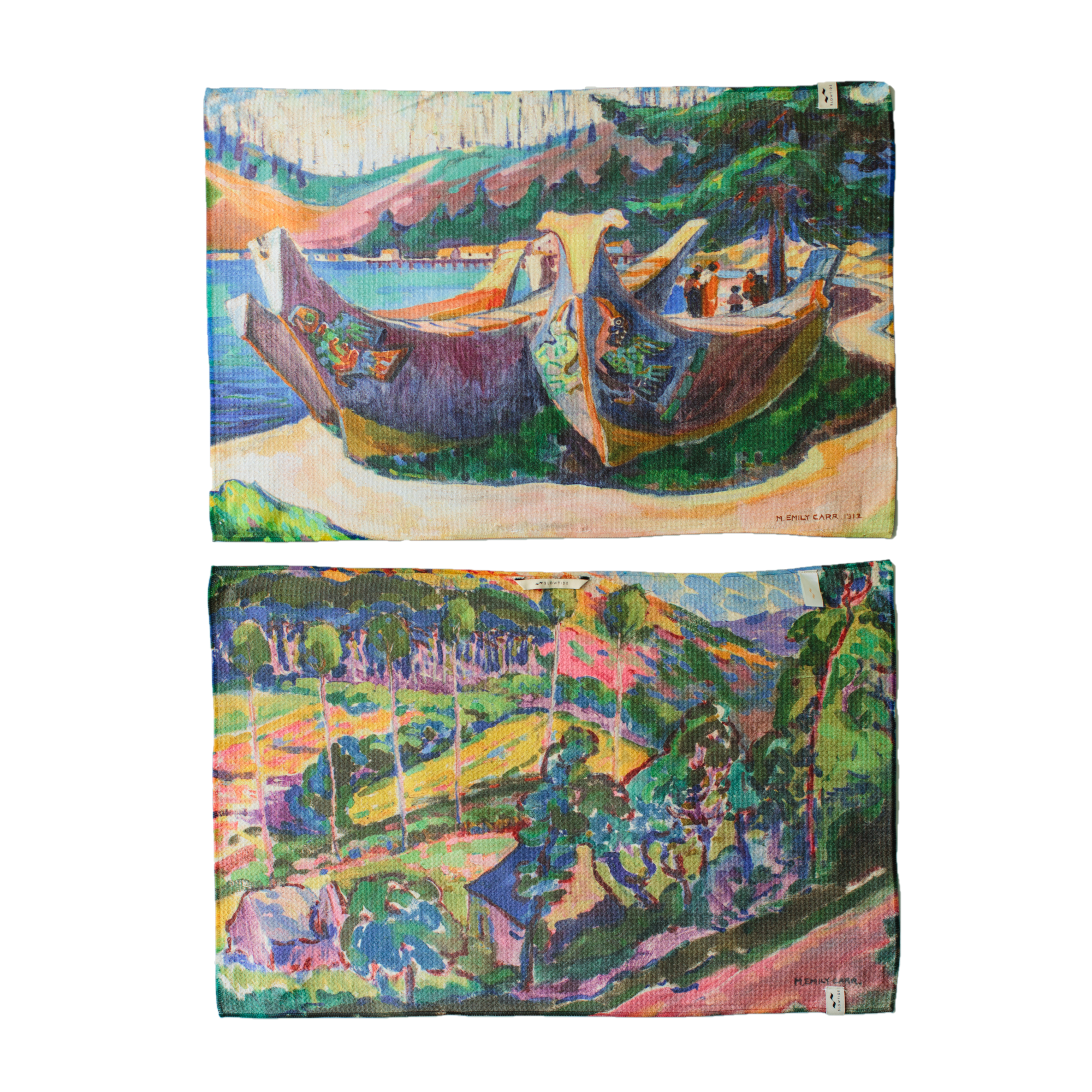 Kitchen Towel - Emily Carr War Canoe & Le Paysage