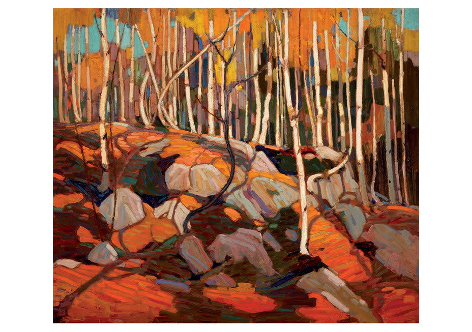 Notecard - Tom Thomson - The Birch Grove, Autumn