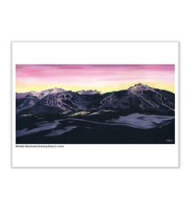 Leilani the Artist - Leilani Beckett Art Print  - Whistler Blackcomb Evening Glow