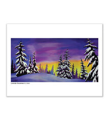 Leilani the Artist - Leilani Beckett Art Print - Lavender Snowtrees