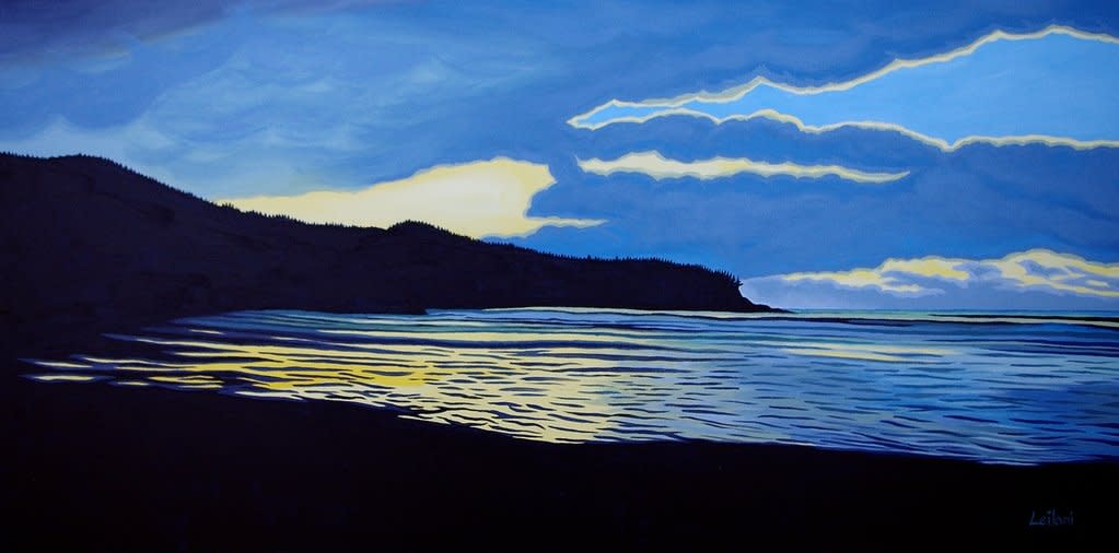 Leilani the Artist - Leilani Beckett Art Print -12x9" - Cox Bay Reflections