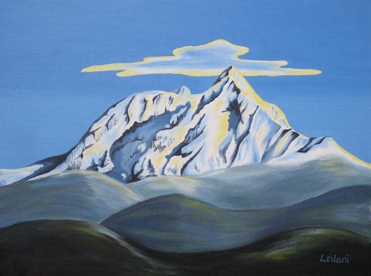 Leilani the Artist - Leilani Beckett Mounted Print - Mount Garibaldi