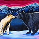 Leilani the Artist - Leilani Beckett Mounted Print - Whistler Bears