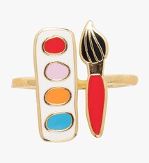 Ring Adjustable - Watercolour / Brush