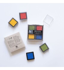 Chroma Mini Ink Pads - Red/Yellow/Blue/Green