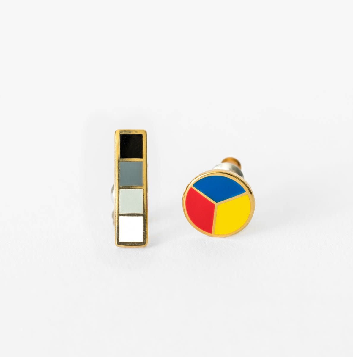 Earrings - Colour Wheel & Grayscale