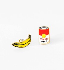 Earrings - Pop Art Bananas & Soup