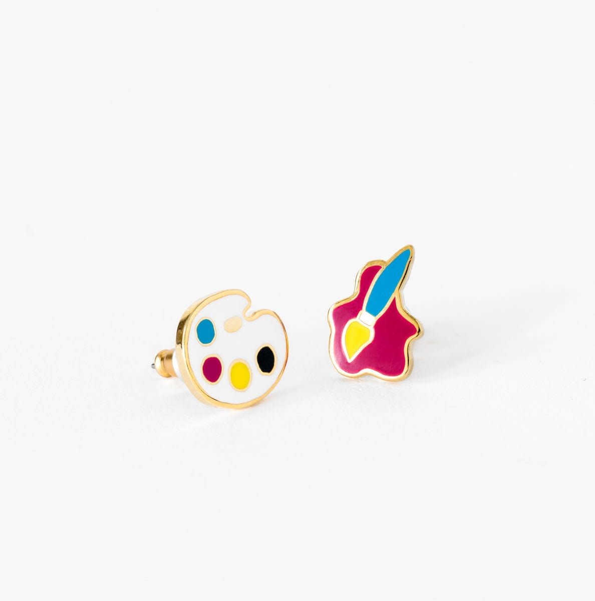 Earrings - Paint Brush & Palette