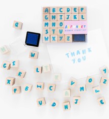 Rubber Stamp Kit with Ink - Alphabet