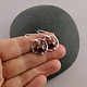 Mikel Grant Jewelry Earrings - Purple Pearl Nesting Circle Sterling Silver