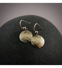 Mikel Grant Jewelry Earrings - Hammer Disc Small 14K Gold Fill