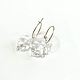 Minori Takagi Earrings - Leaf Hoop - Clear